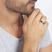 Bague Annastasia Acier Blanc - Bijoux fantaisie Homme | Marc Orian