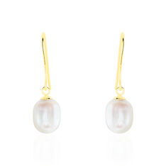 Boucles D'oreilles Pendantes Baroque Or Jaune Perle De Culture - Boucles d'oreilles Pendantes Femme | Marc Orian