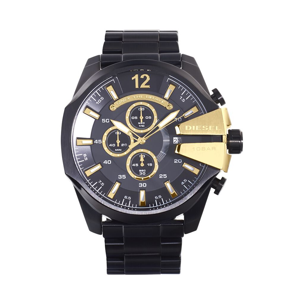 Montre Diesel Mega Chief Noir - Montres étanches Homme | Marc Orian