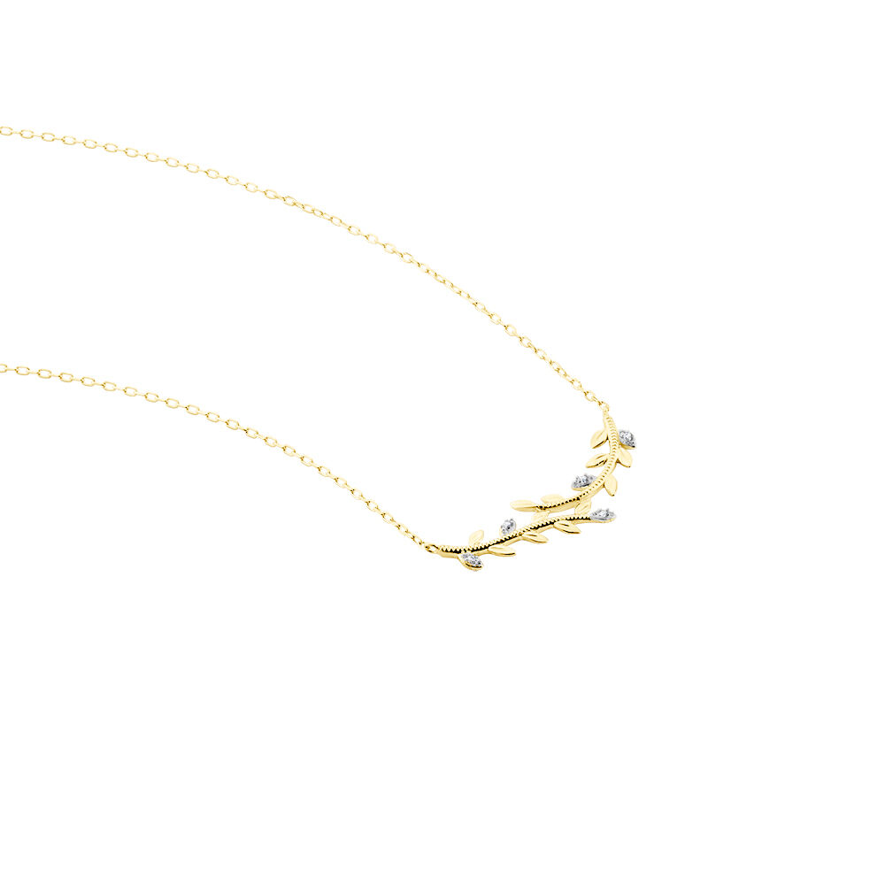 Collier Emelyne Or Jaune Diamant -  Femme | Marc Orian