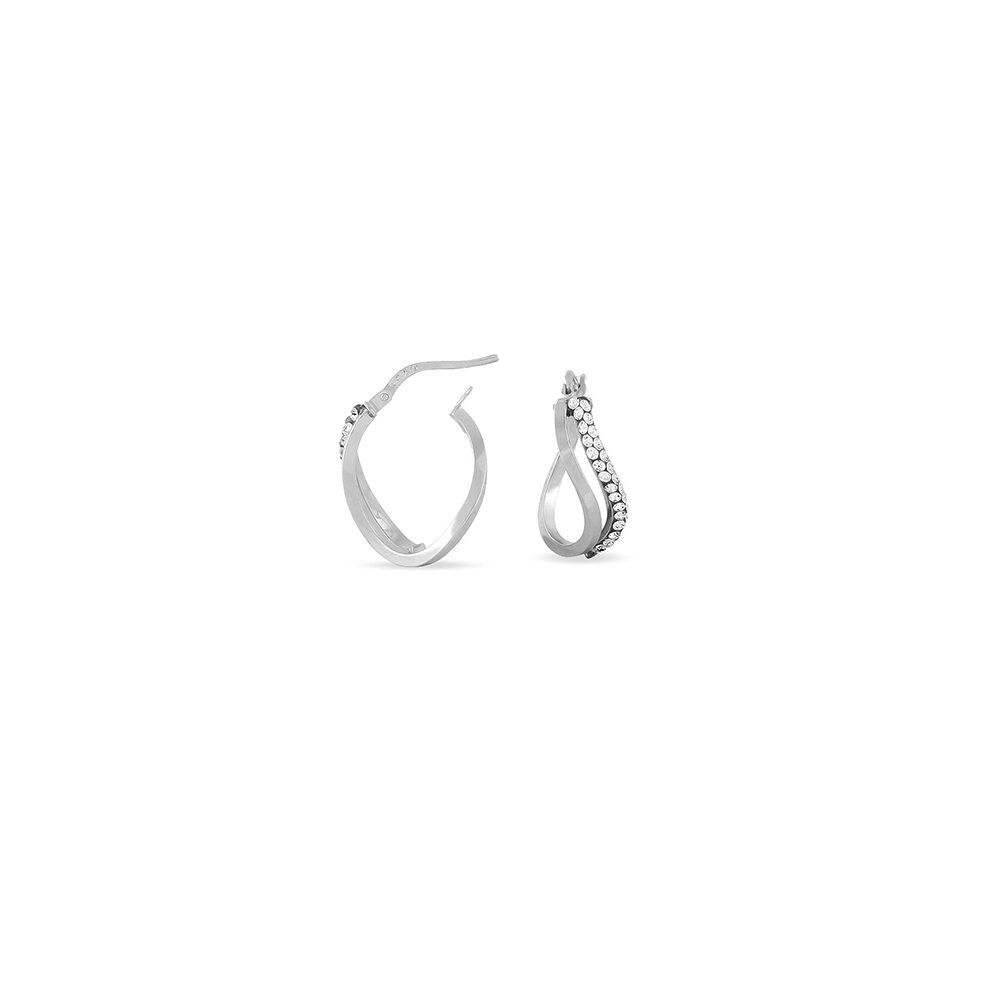 Créoles Hekate Or Blanc Strass - Créoles Femme | Marc Orian