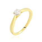 Bague Solitaire Vicoeuria Or Jaune Diamant Synth&eacute;tique - Parures de mariage Femme | Marc Orian