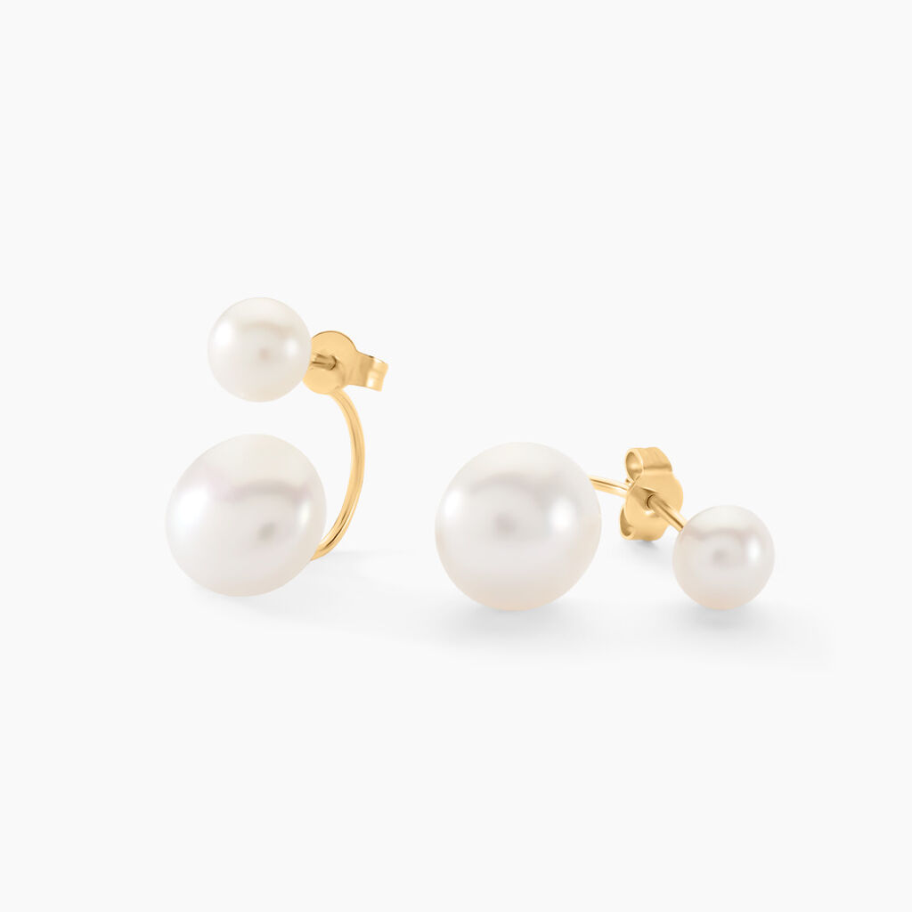 Bijoux D'oreilles Metisse Or Jaune Perle De Culture - Piercings d'oreilles Femme | Marc Orian