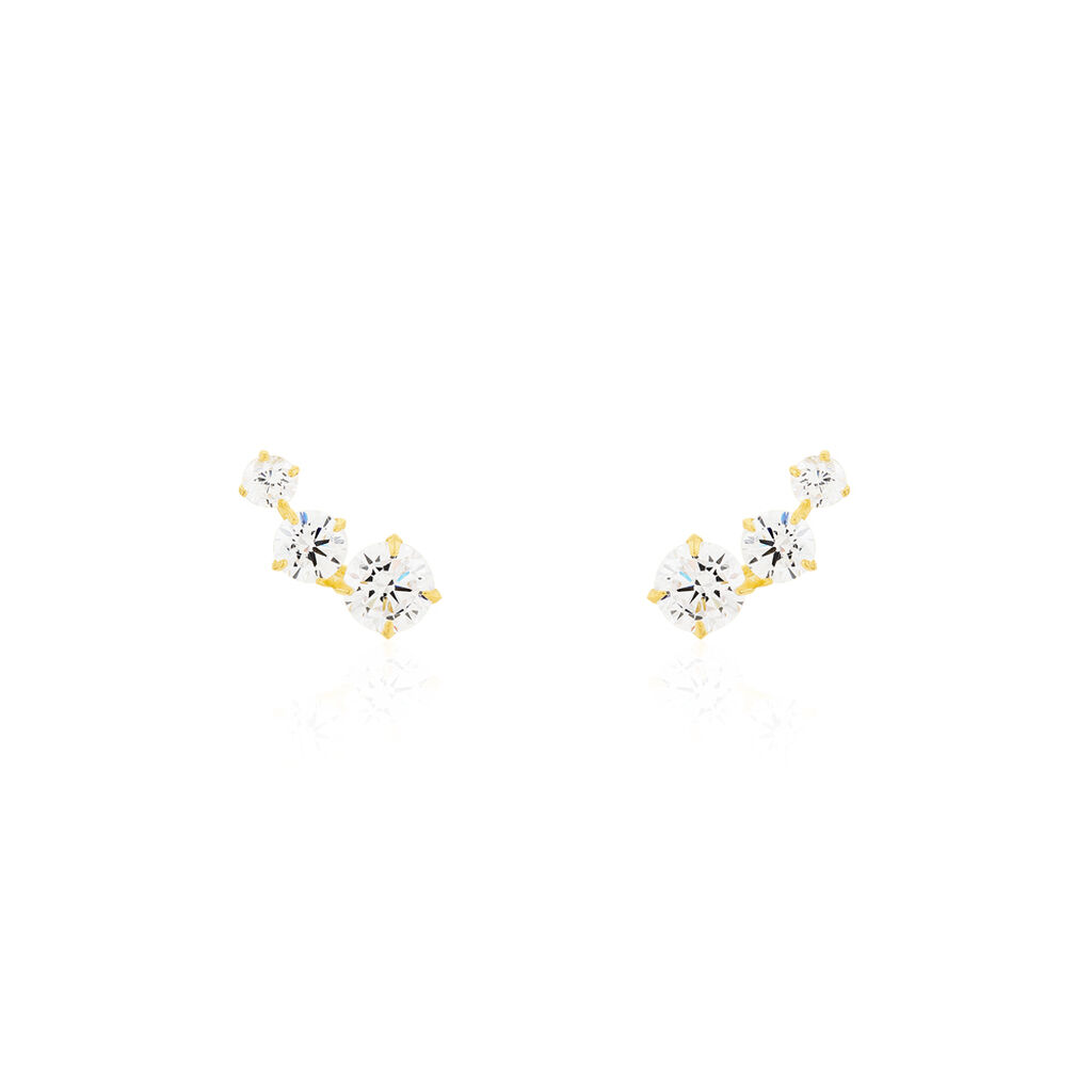 Bijoux D'oreilles Raffaele Or Jaune Oxyde De Zirconium - Piercings d'oreilles Femme | Marc Orian
