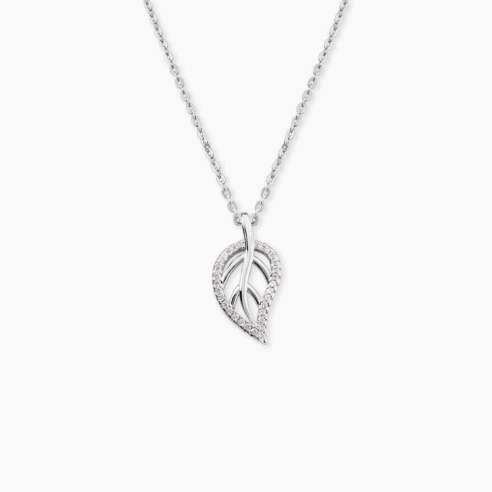 Collier Filae Argent Blanc Oxyde De Zirconium - Colliers avec pierres Femme | Marc Orian