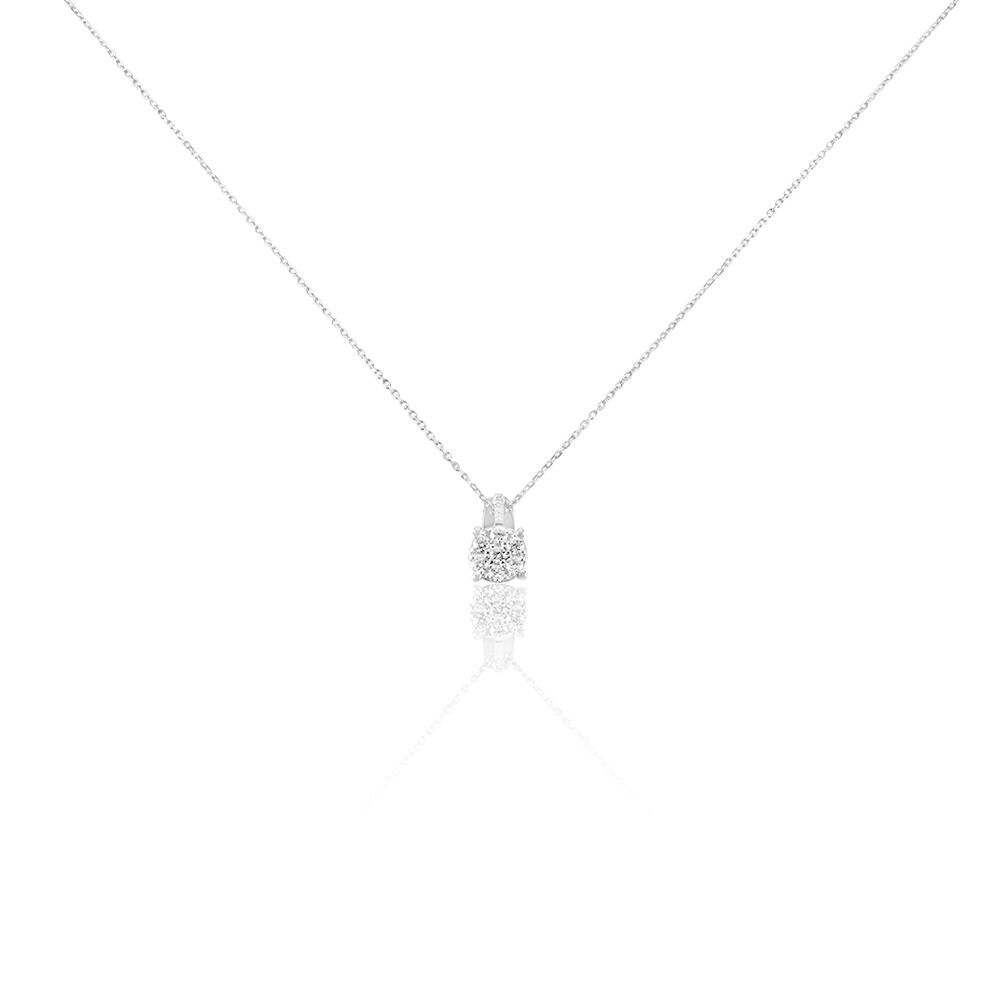 Collier Kate Or Blanc Diamant Synth&eacute;tique - Colliers avec pierres Femme | Marc Orian