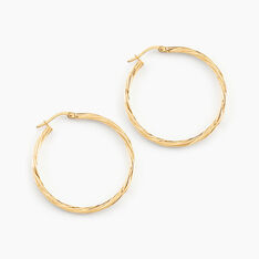 Créoles Youri Or Jaune - Boucles d'oreilles Créoles Femme | Marc Orian