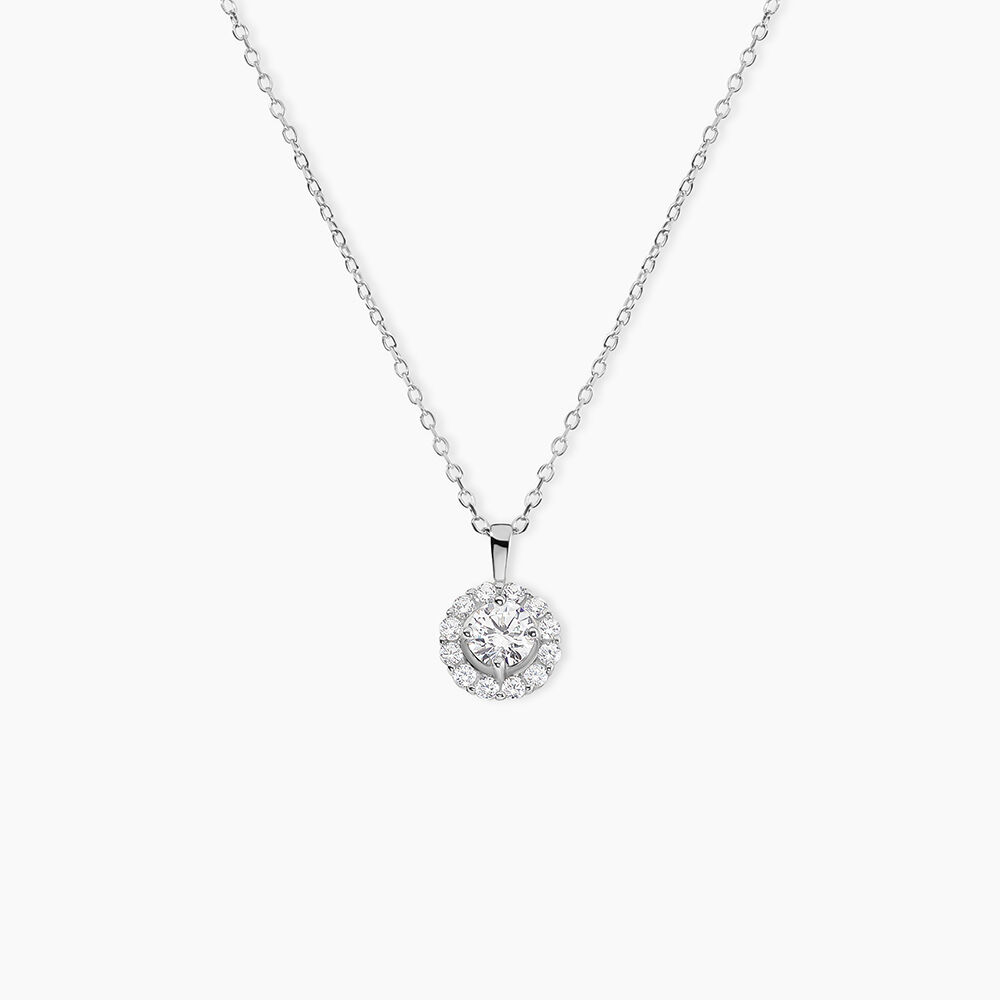 Collier Princess Argent Blanc Oxyde De Zirconium - Colliers avec pierres Femme | Marc Orian