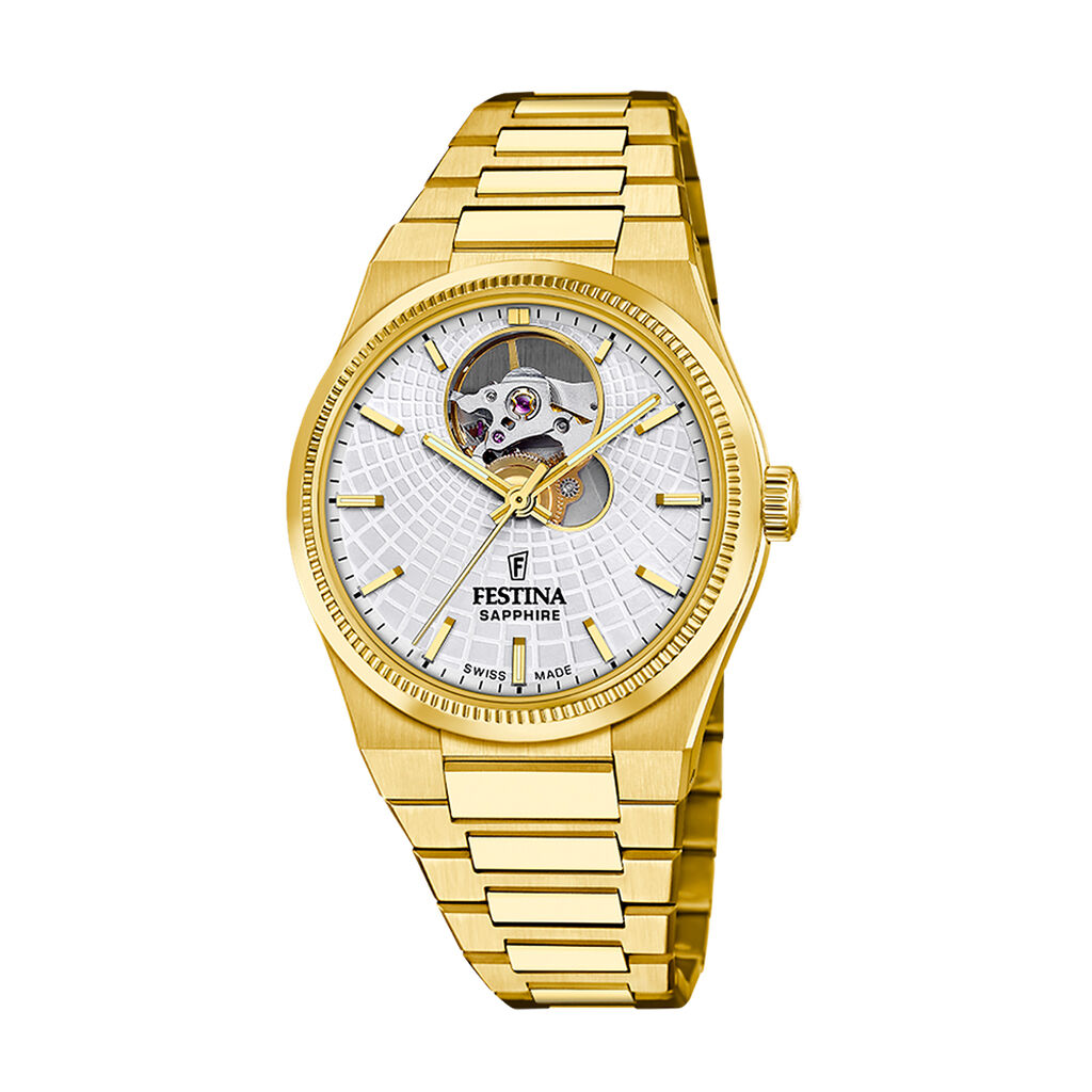 Montre Festina Swiss Made Automatic 35 Argent&eacute; - Montres automatiques Femme | Marc Orian