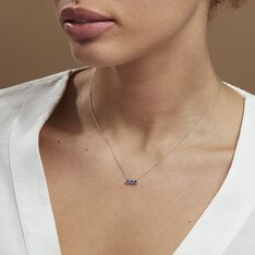 Collier Kasey Argent Blanc Oxyde De Zirconium - Colliers Femme | Marc Orian