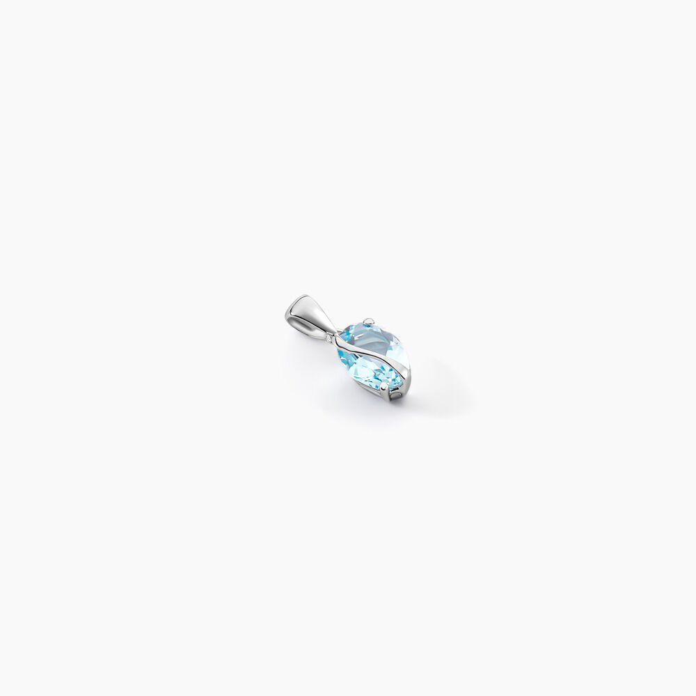 Pendentif Prudencia Or Blanc Topaze - Pendentifs Femme | Marc Orian