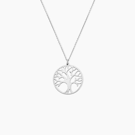 Collier Sautoir Philana Argent Blanc - Sautoirs Femme | Marc Orian