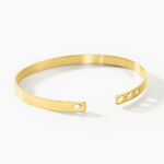 Bracelet Jonc Big Love Acier Jaune - Bracelets joncs Femme | Marc Orian