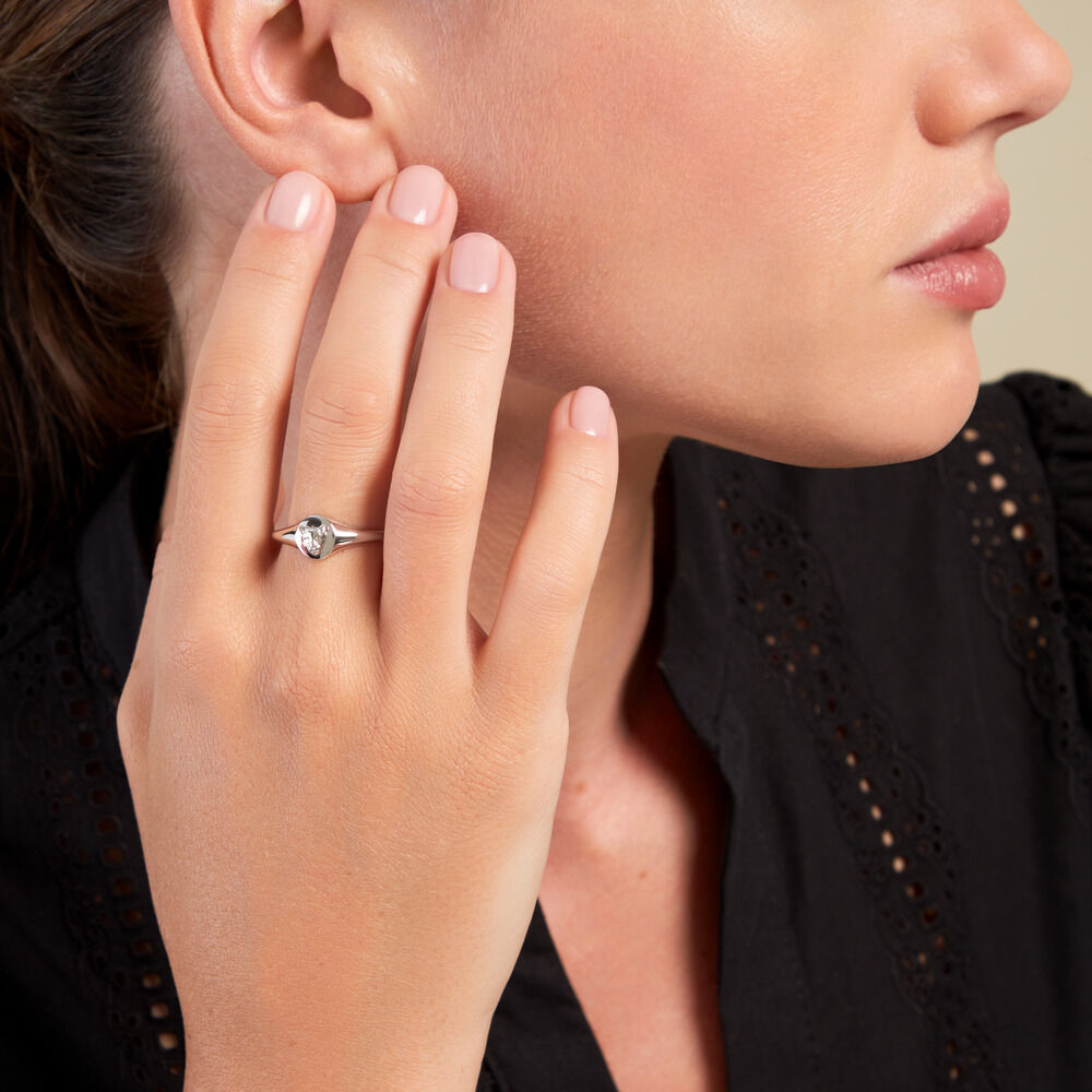 Bague Inola Argent Blanc - Bagues Femme | Marc Orian
