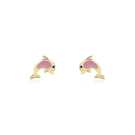 Boucles D'oreilles Puces Or Jaune Mael Smalto - Puces Enfant | Marc Orian