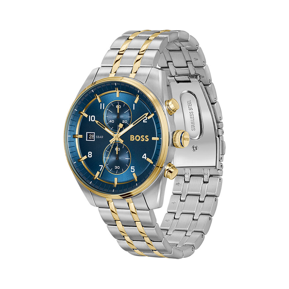 Montre Boss Skytraveller Bleu - Fête des pères Homme | Marc Orian