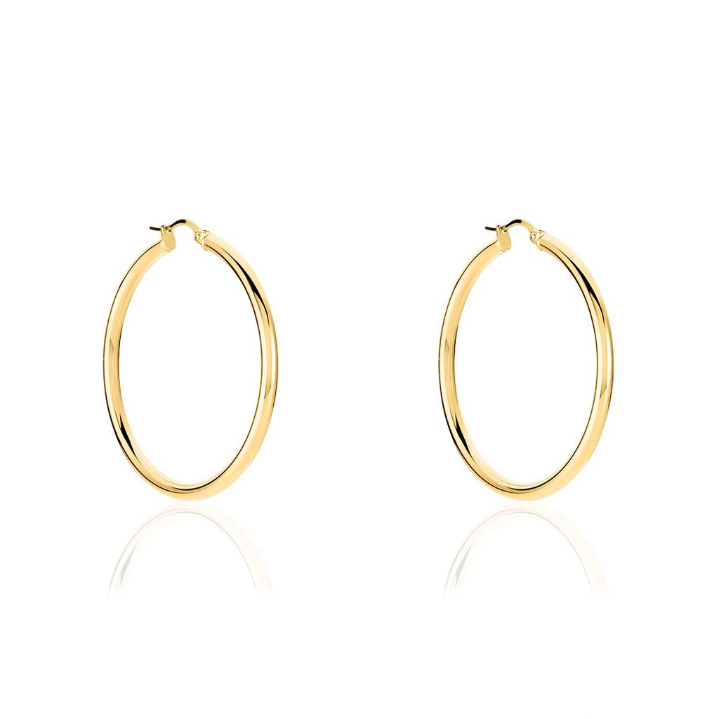 Creoles Mitya Acier Ip Doré - Créoles Femme | Marc Orian