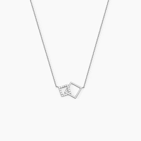 Collier Manoela Argent Blanc Oxyde De Zirconium - Colliers avec pierres Femme | Marc Orian