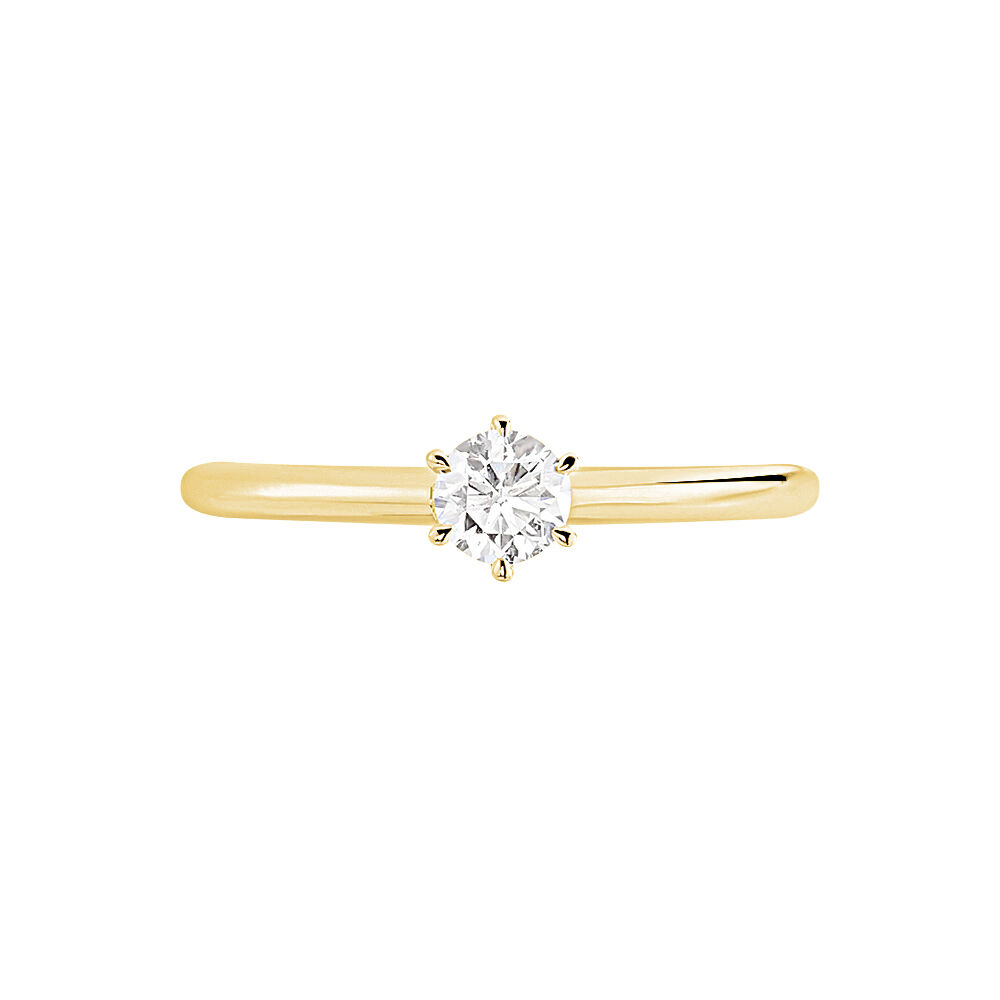 Bague Solitaire Samantha Or Jaune Diamant - Solitaires Femme | Marc Orian