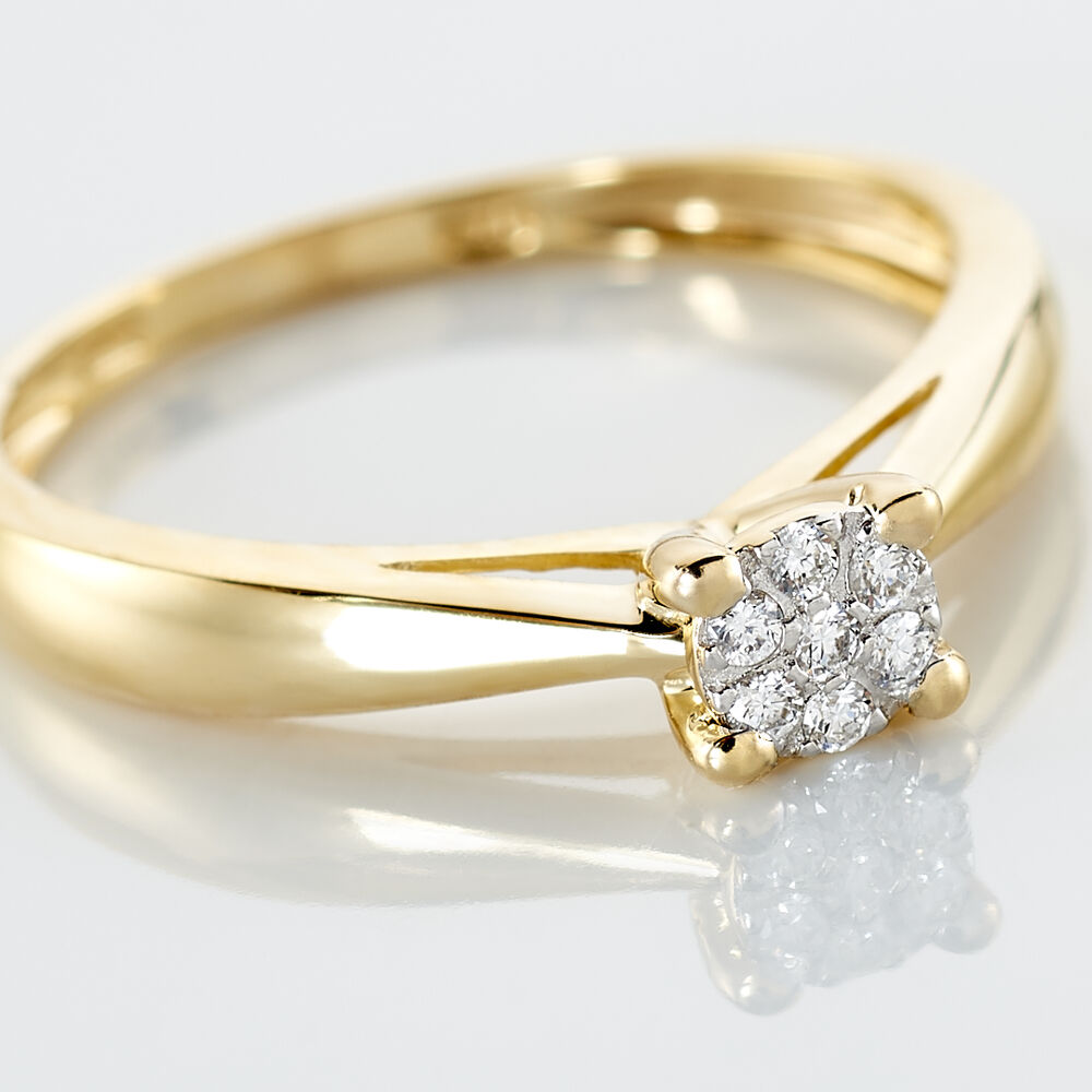 Bague Solitaire Artemis Or Jaune Diamant - Parures de mariage Femme | Marc Orian