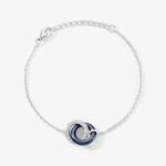 Bracelet Grizzel Argent Blanc Oxyde De Zirconium - Bracelets Anneaux Entrelaces Femme | Marc Orian