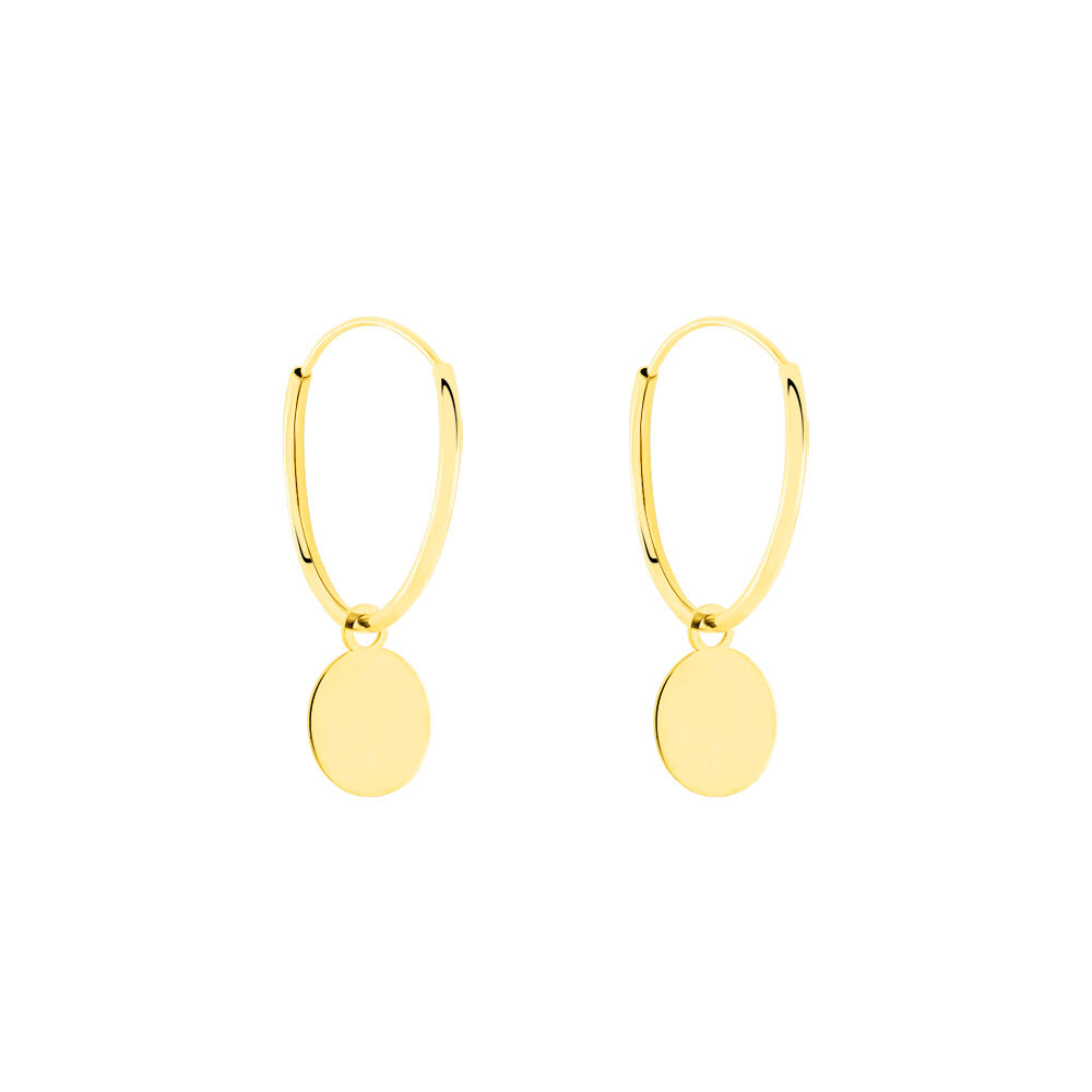 Cr&eacute;oles Belita Or Jaune - Boucles d'oreilles pampille Femme | Marc Orian