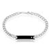 Bracelet Identite Argent Blanc Ilias Oxyde De Zirconium - Gourmettes Homme | Marc Orian