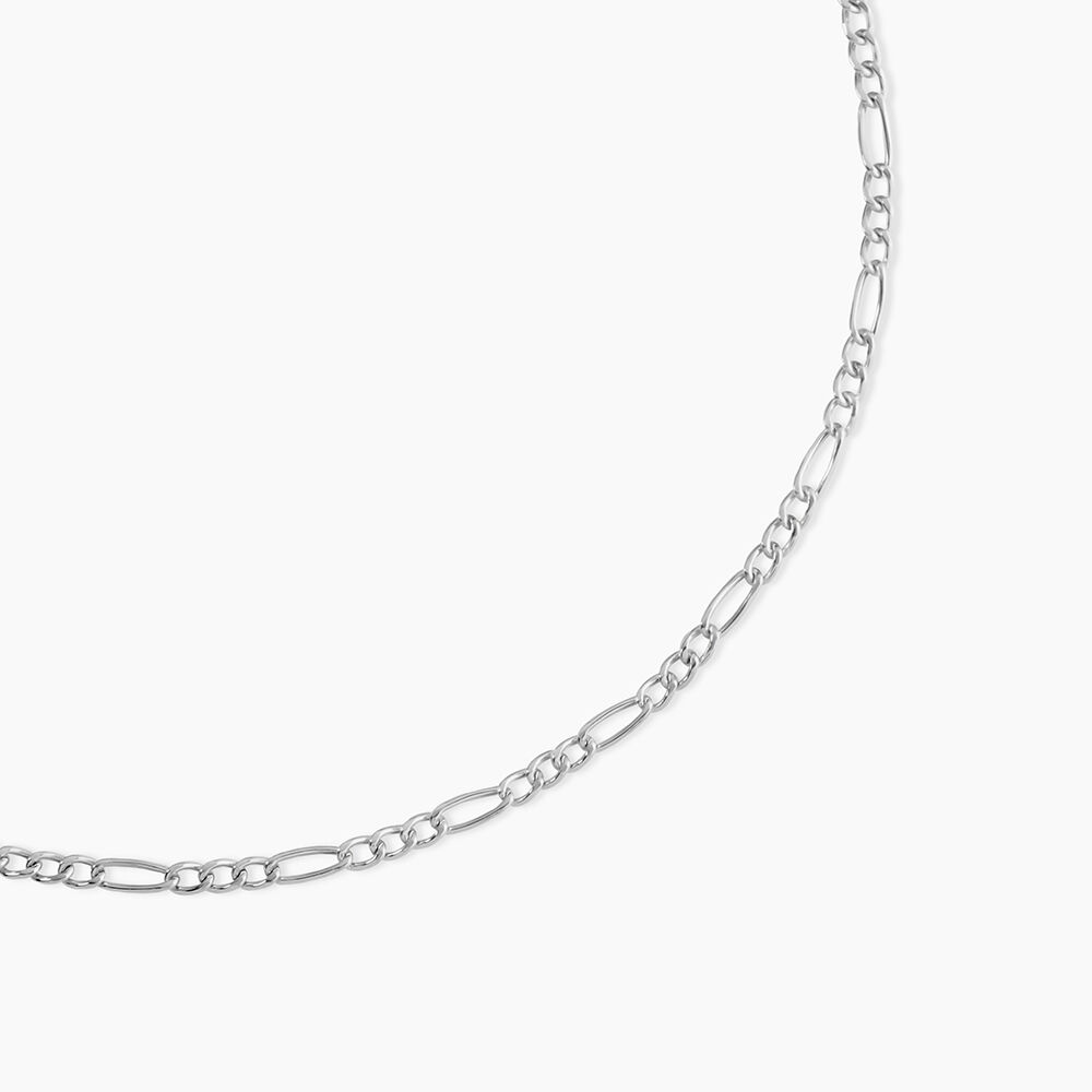 Cha&icirc;ne Cameo Maille Alternee 1/3 Or Blanc - Chaines Femme | Marc Orian