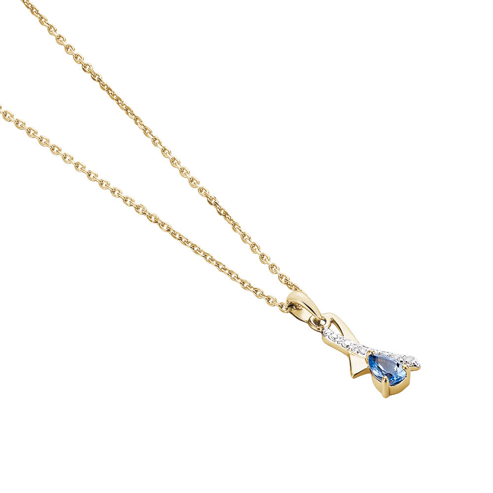 Collier Dyanah Plaque Or Jaune Oxyde De Zirconium - Colliers avec pierres Femme | Marc Orian