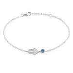 Bracelet Fidelma Argent Blanc Spinelle Oxyde De Zirconium - Bracelets fantaisie Femme | Marc Orian