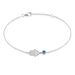 Bracelet Fidelma Argent Blanc Spinelle Oxyde De Zirconium
