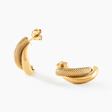 Boucles D'oreilles Puces Sawney Or Jaune - Puces  | Marc Orian