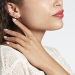 Boucles D'oreilles Puces Janne Argent Rose Oxyde De Zirconium - Puces Femme | Marc Orian