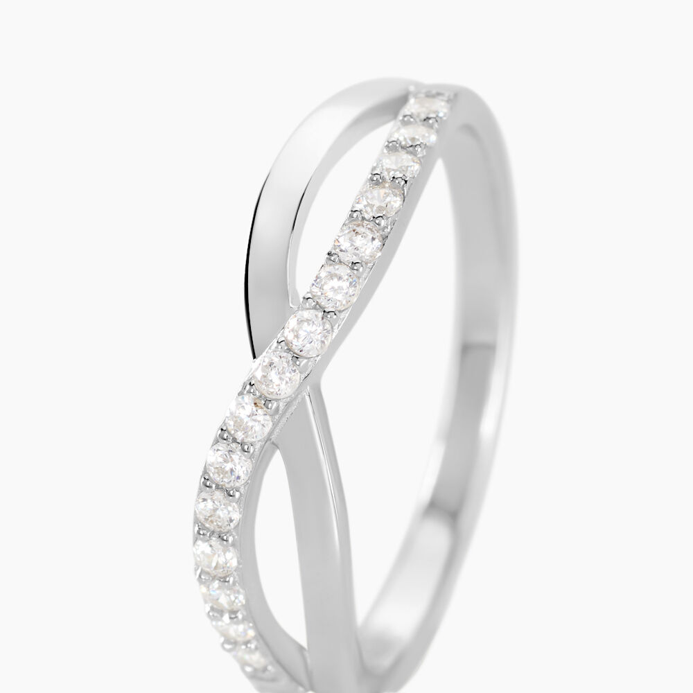 Bague Kassandre Argent Blanc Oxyde De Zirconium - Bagues avec pierre Femme | Marc Orian