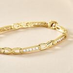 Bracelet Jonc Epiphanieae Plaqu&eacute; Or Jaune Oxyde De Zirconium - Bracelets cha&icirc;nes Femme | Marc Orian