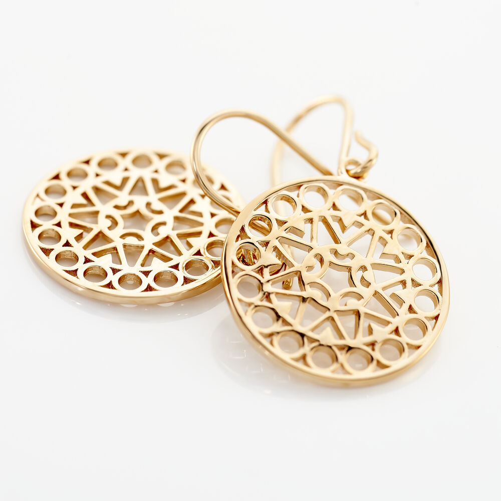 Boucles D'oreilles Pendantes Celso Plaqué Or Jaune - Pendantes Femme | Marc Orian