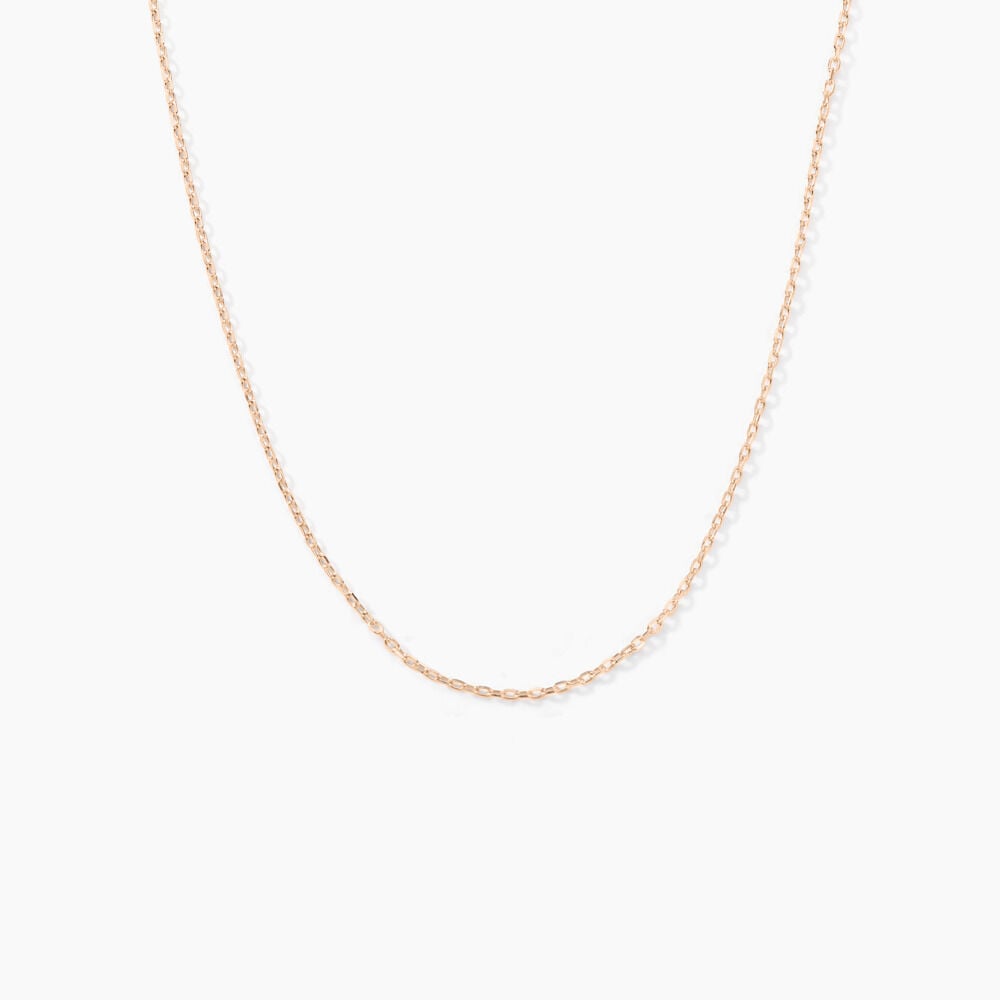 Chaîne Igoa Maille Forçat Diamantee Or Rose - Chaines Femme | Marc Orian