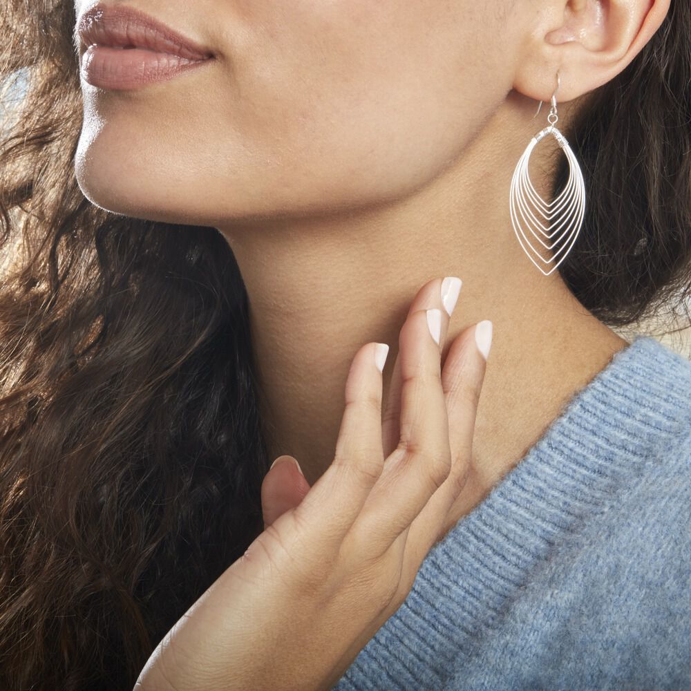 Boucles D'oreilles Pendantes Argent Katje - Pendantes Femme | Marc Orian