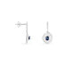 Boucles D'oreilles Pendantes Lina Or Blanc Saphir Et Diamant - Pendantes Femme | Marc Orian