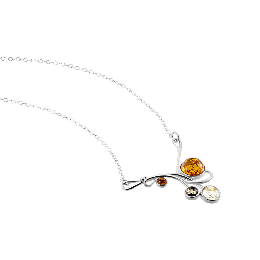 Collier Argent Blanc Dorka Ambres - Colliers avec pierres Femme | Marc Orian