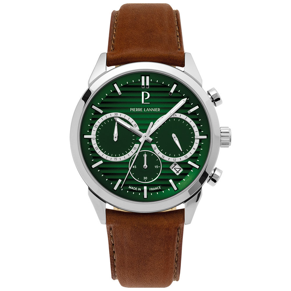 Montre Pierre Lannier Monarck Vert - Montres étanches Homme | Marc Orian