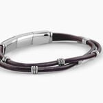 Bracelet Cuir De Vache Marron - Bracelets cuir Homme | Marc Orian