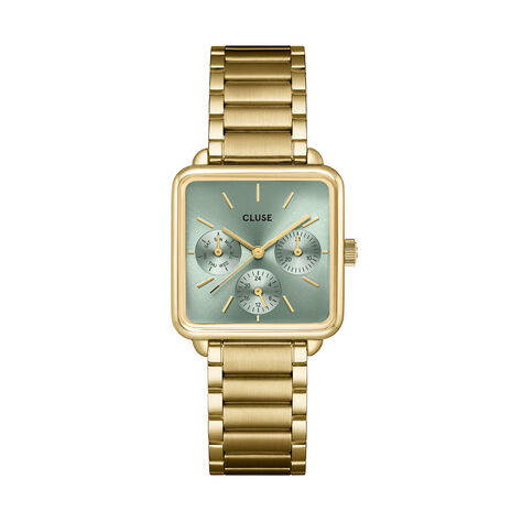Montre Cluse La T&eacute;tragone Multifunction Vert - Montres &eacute;tanches Femme | Marc Orian