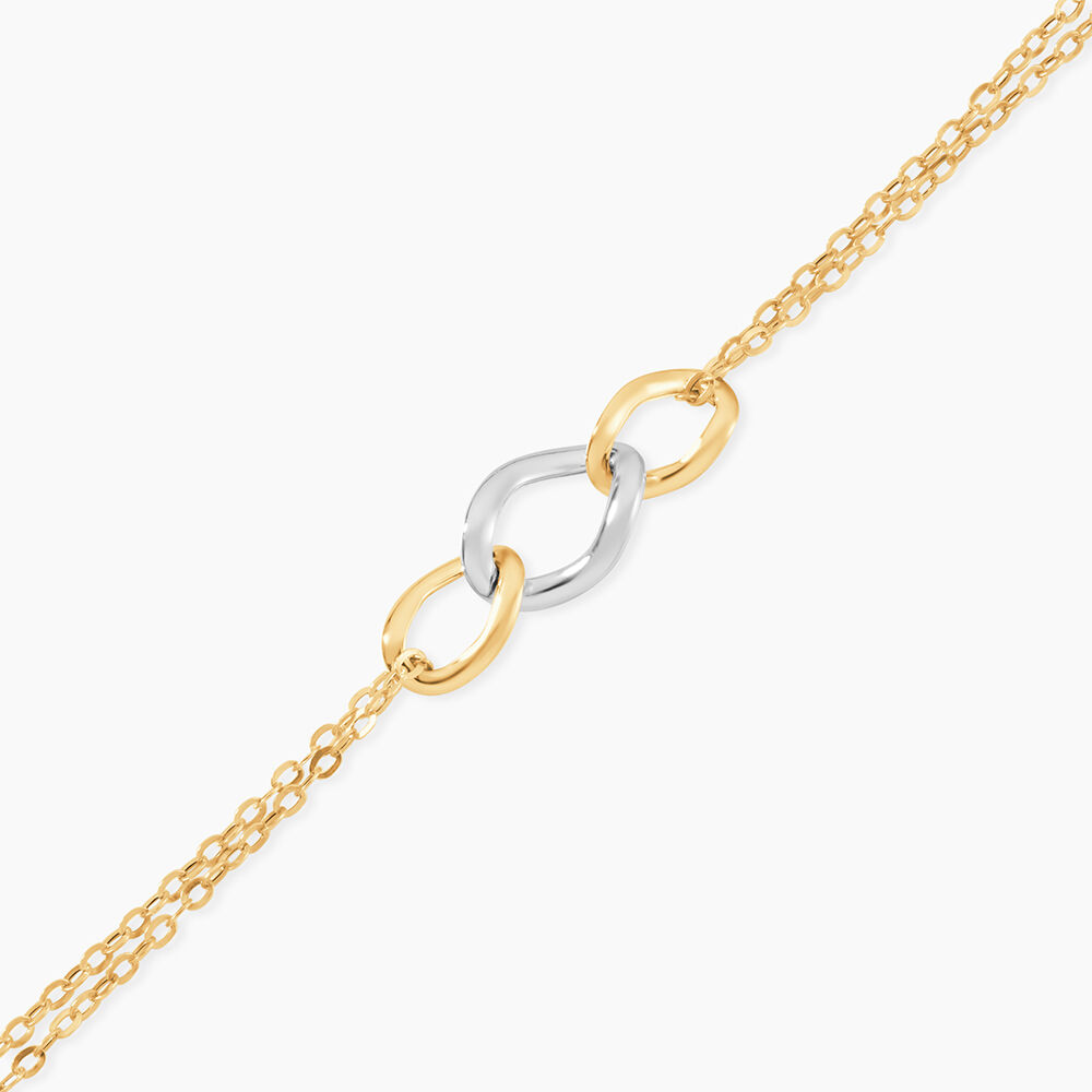 Bracelet Or Bicolore Quintilius - Bracelets cha&icirc;nes Femme | Marc Orian