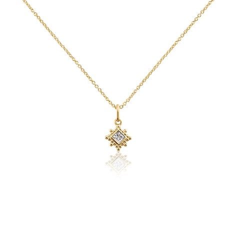 Collier Bobbie Plaqué Or Jaune Oxyde De Zirconium - Colliers avec pierres Femme | Marc Orian