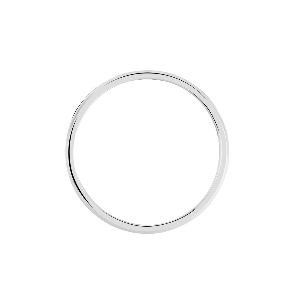 Alliance Alexyne Argent Blanc - Alliances duo Famille | Marc Orian