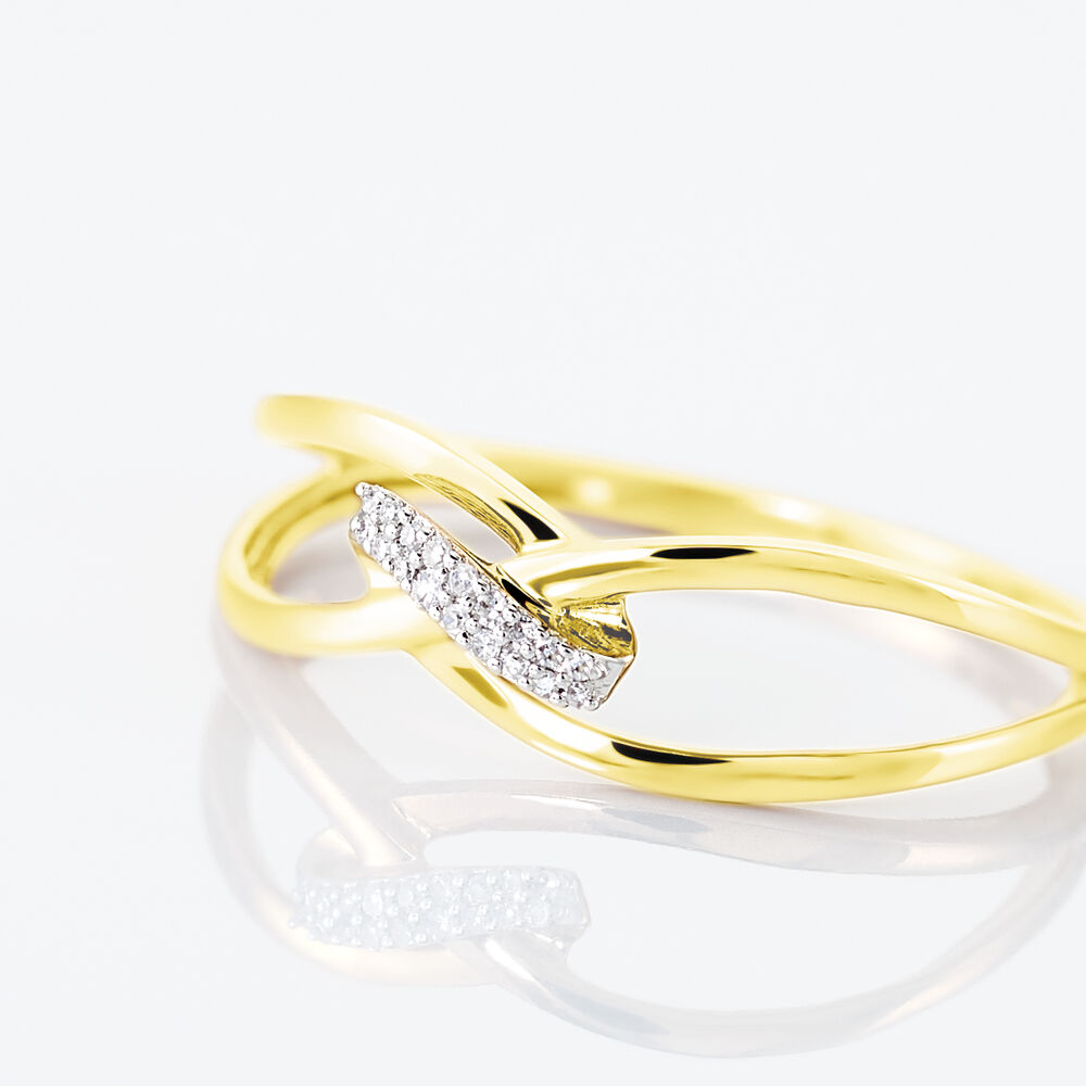 Bague Madelle Or Jaune Diamant - Bagues pierres précieuses Femme | Marc Orian