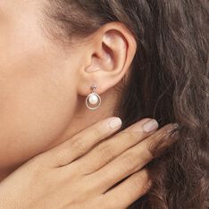 Boucles D'oreilles Pendantes Ivana Argent Blanc Perle De Culture - Boucles d'oreilles Pendantes Femme | Marc Orian