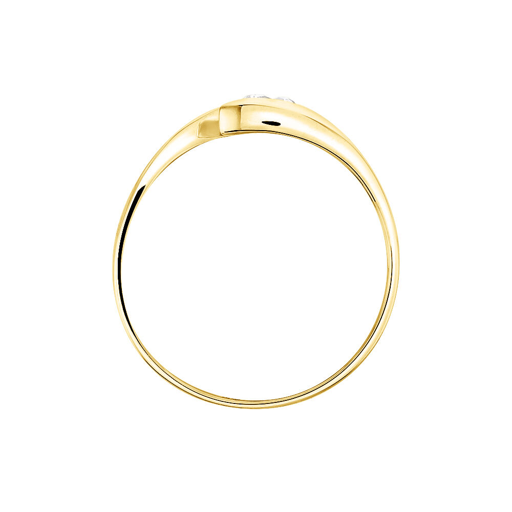 Bague Solitaire Camilia Or Jaune Oxyde De Zirconium - Solitaires Femme | Marc Orian