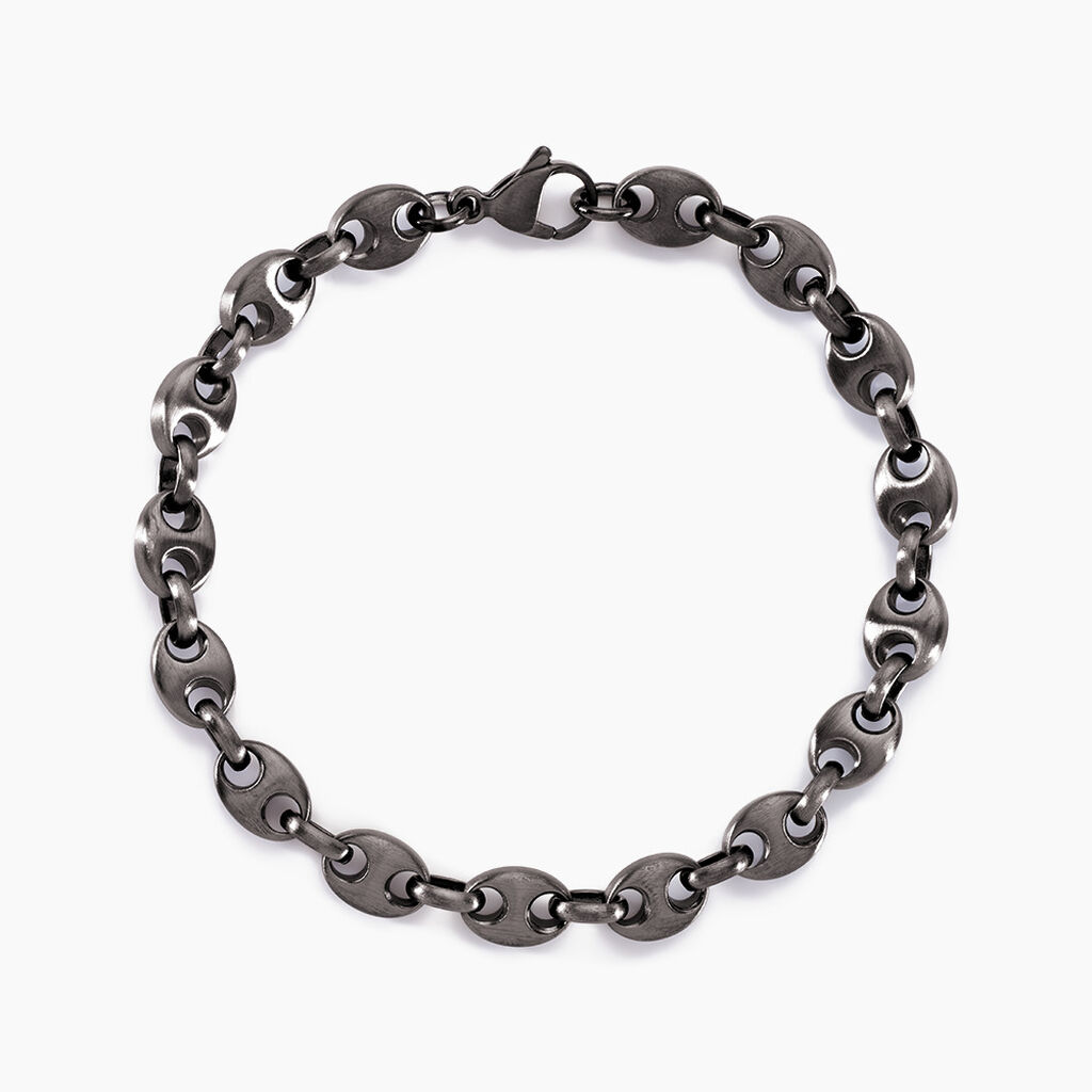 Bracelet Cadia Antique Acier Noir - Bracelets cha&icirc;nes Homme | Marc Orian